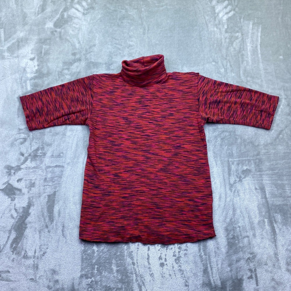 Free People Kids Multicolored Marled Knit Turtleneck‎ Shirt Top Sz L Boho Preppy